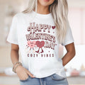 Comfort Colors Retro Heart T-Shirt, Happy Valentine's Day, Boho Cozy Vibes Tee
