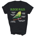 Budgie Rules Lover Parakeet Bird Budgerigar Unisex Shirt Gift