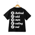 ROMEO Retired Old Men Eating Out Funny Retirement Graphic T Shirt Unisex
