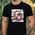 Mens Christmas Animal Print Cotton T-Shirt Size XS to 5XL