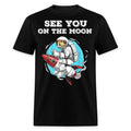 Dogecoin See you on the Moon shirt HODL Rocket Crypto Meme T-Shirt Size S-6XL