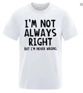 Mens Funny Meme T-Shirt Sarcastic I May Be Wrong But I Doubt It Graphic Tee