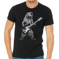 Bear Playing Bass Guitar, Men's Guitar Player Shirt, Animal Guitarist