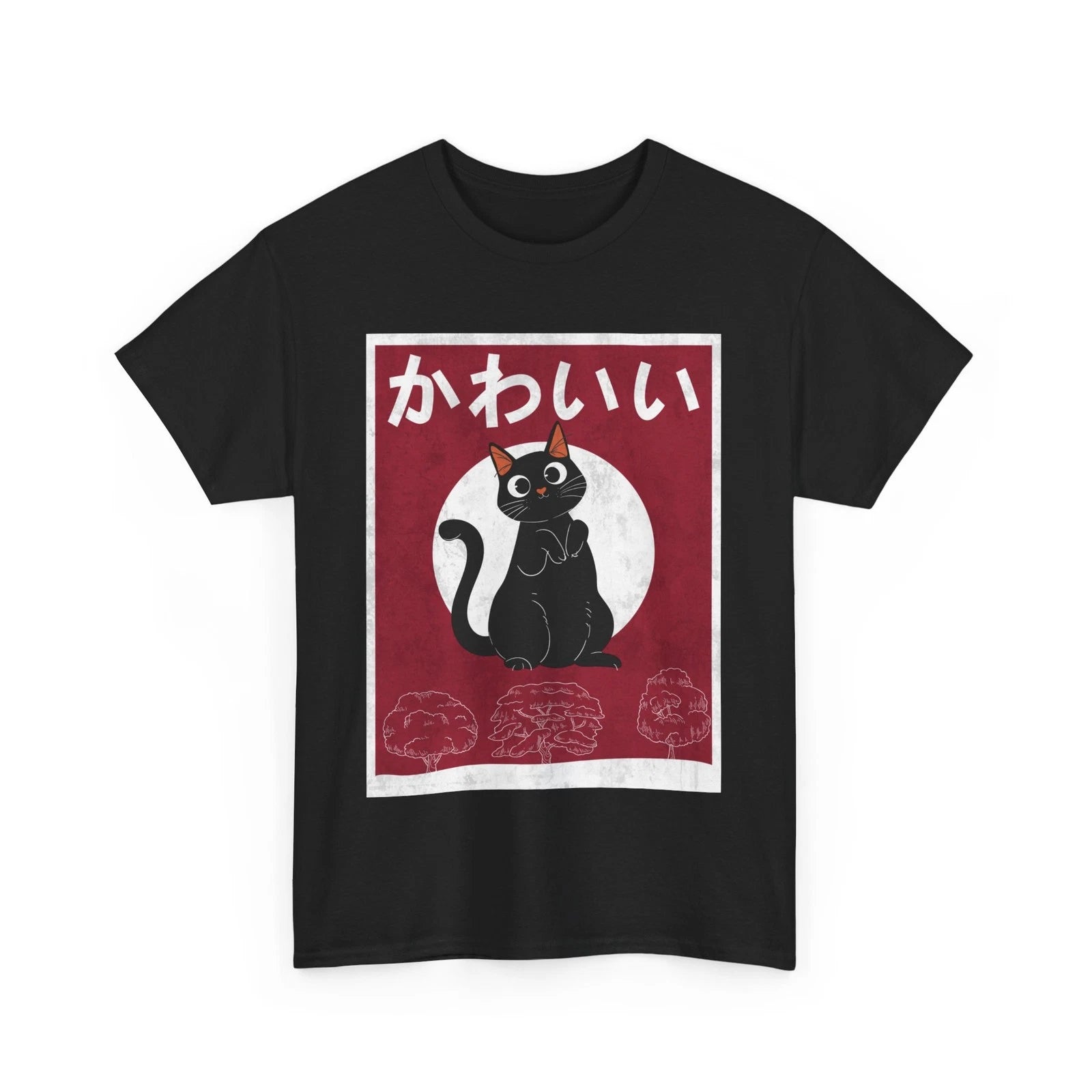Japanese Art Cat Shirt, Japanese Culture Lovers Anime Cat Women Men Shirt