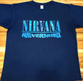 Nirvana Nevermind Band Tee XL Navy Blue Double Sided Kurt Cobain Grunge T-Shirt