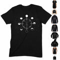 Camiseta Fases Lunares Rueda Wicca - Paganismo Druida Celta Boho Bruja