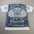 Crank Shirt Mens XL White Short Sleeve Eagles Premium Mall Goth Grunge Y2K Men