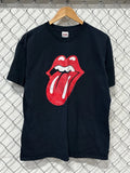 Vintage Y2K Rolling Stones Band Logo Graphic Tee Size Large
