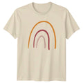 Minimalist Boho Earth Tone Rainbow T-Shirt Boho Rainbow Lifestyle Birthday