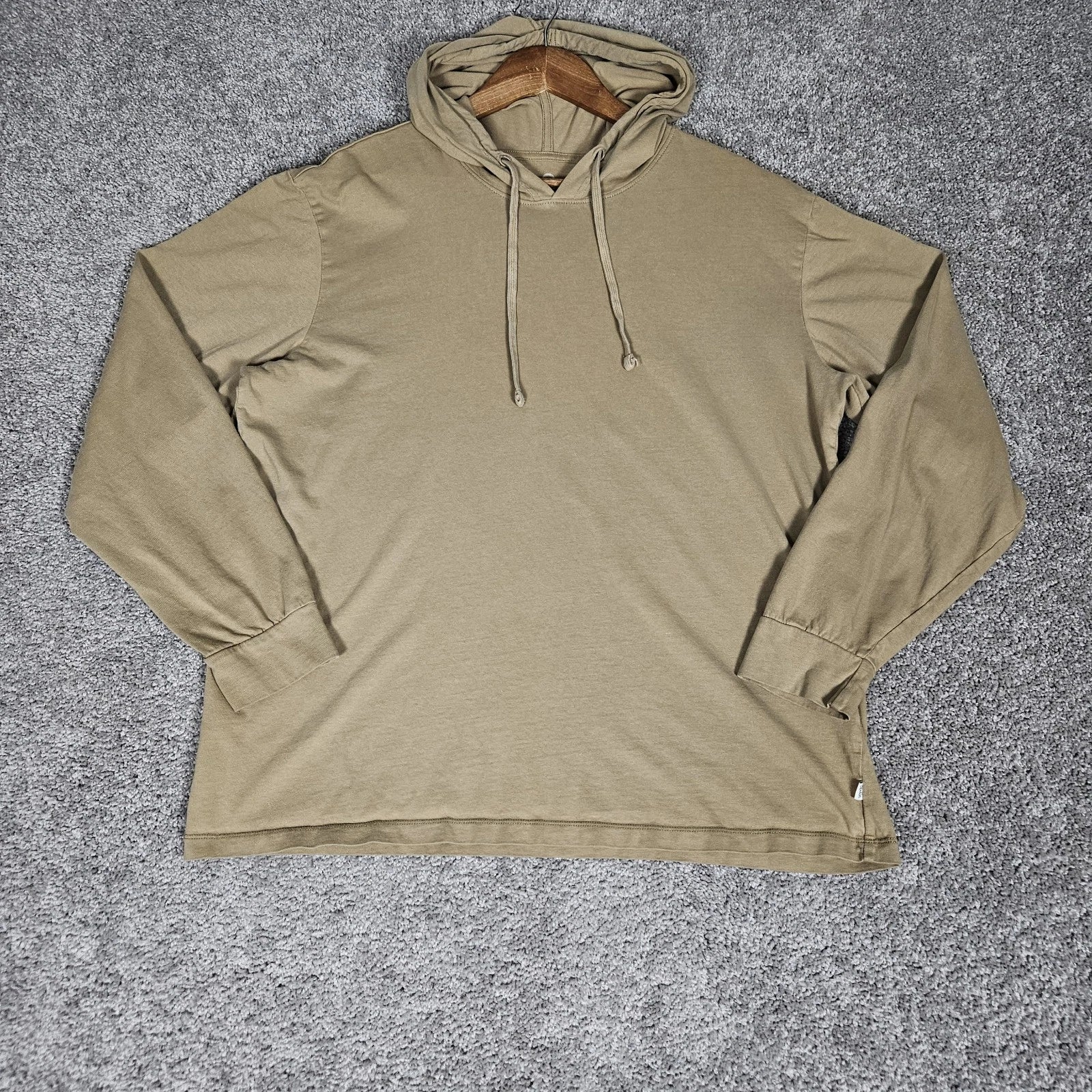 Katin Shirt Men's XL Brown Hooded Tee Coastal Casual Minimalist Huckberry