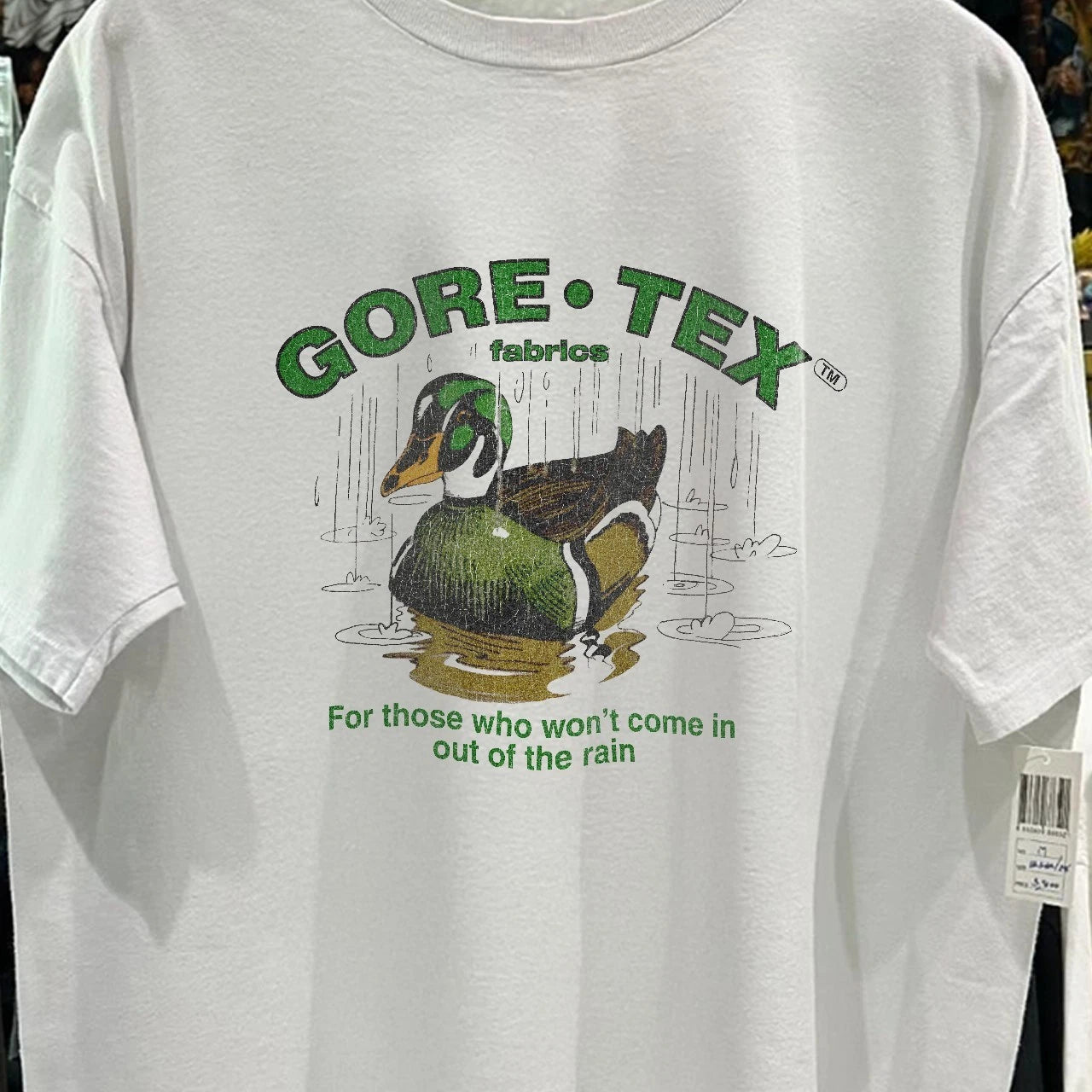 90s Gore-Tex Fabrics Aged T-Shirt White M