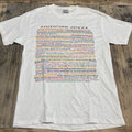Vintage White Y2K Musician Jokes T-shirt Adult Medium