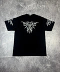 Rare Y2K Black Tribal Tattoo Gothic Tee Single Stich T-shirt Size XL Made In USA