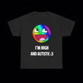 Epic Face "IM HIGH AND AUTISTIC" T Shirt grunge y2k emo scene tapout lgbtq goth