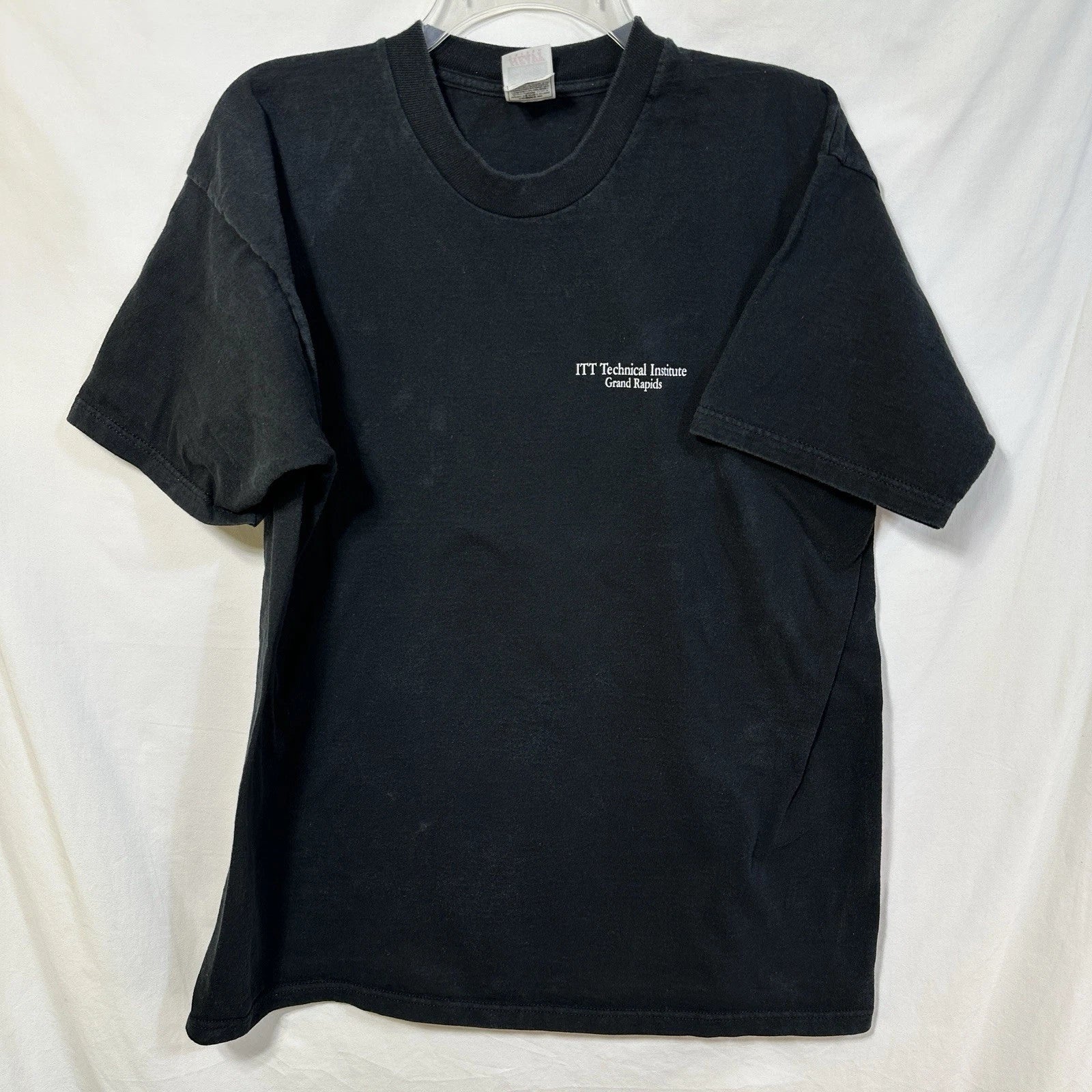 Vintage Distressed ITT Technical Institute Grand Rapids T-Shirt Faded Y2K School