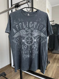 Affliction Trademark Vintage Y2K Big Logo T-Shirt Tee 90s Size Small