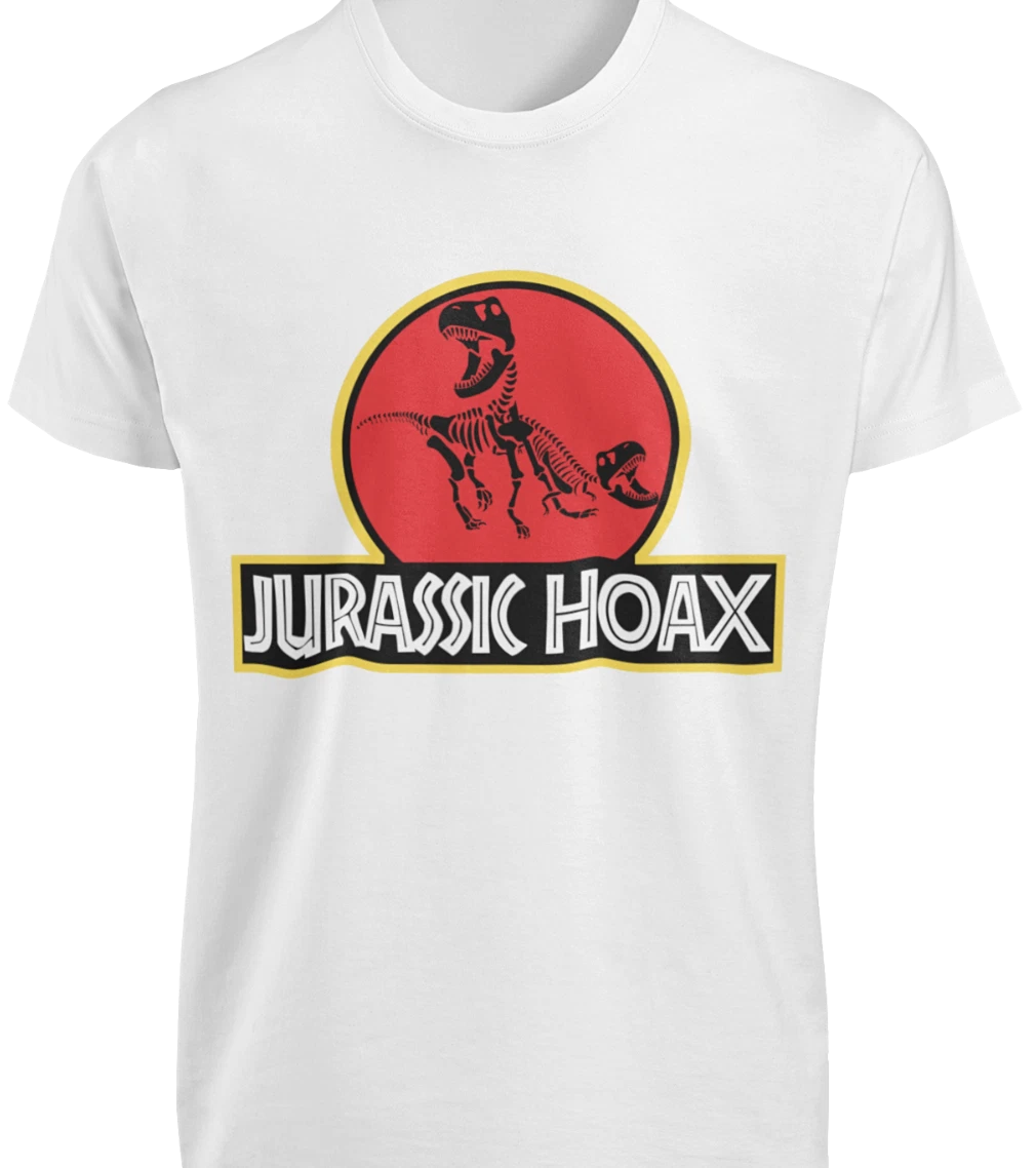 Dinosaur Hoax Meme T-SHIRT Jurassic Flat Earth Science History Conspiracy TEE