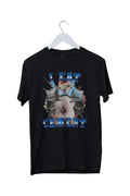 I Eat Cement Funny Cat Meme Graphic T-Shirt Mens Unisex S M L XL 2 3 4 XL