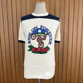 Vintage 70s-80s Velva Sheen Ride On Forever KADI Motorcycle Ringer T Shirt USA