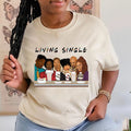 Funny Living Single Original Friends T-shirt, Retro Living Single TV Show Tee