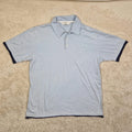 Yves Saint Laurent Vintage Cotton Logo Polo T Shirt Blue UK XL