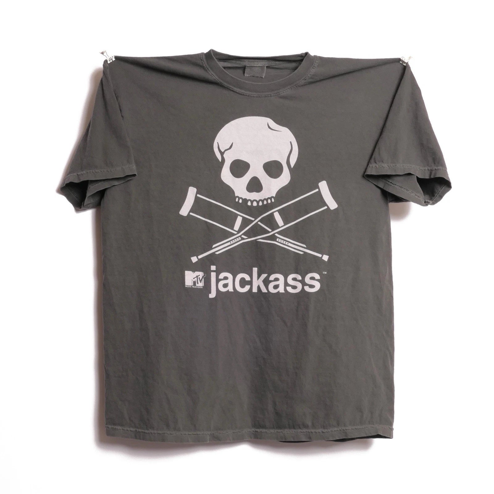 Jackass Movie Tee Skull Crutches Logo Tv Show MTV Prank Show CKY Big Brother XL