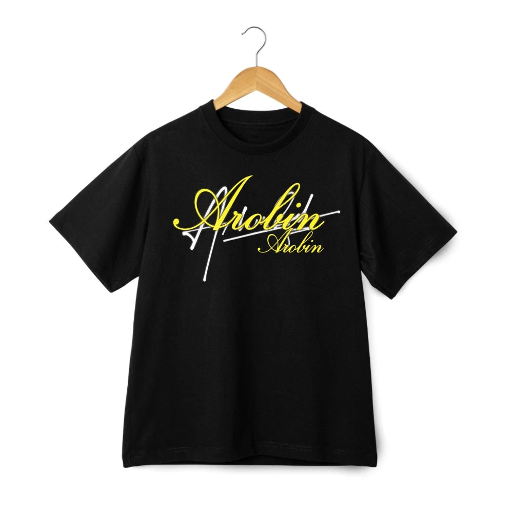 Unisex rendy Arobin Logo Graphic Tee|Music Tour&Casual Hang Street Style Shirt