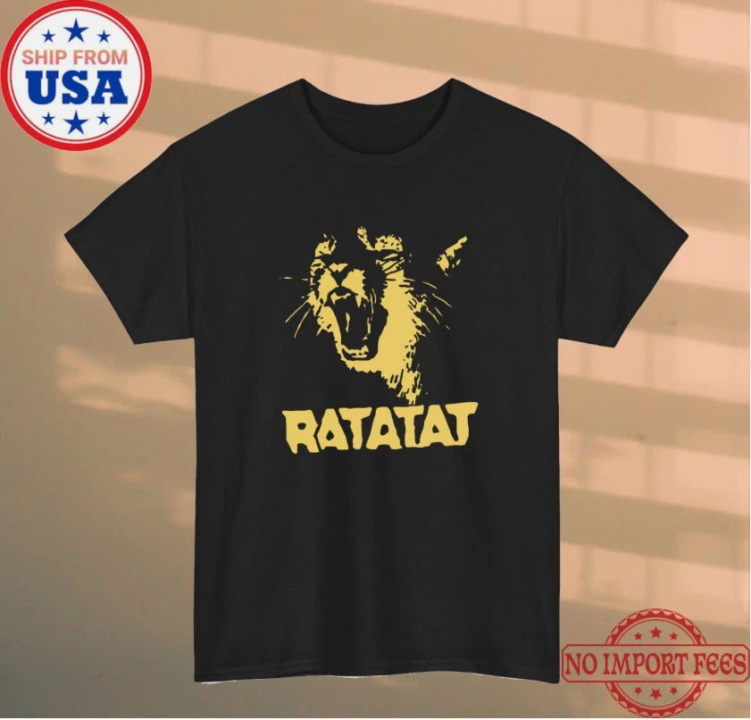 Ratatat Lion Men's Black Size S-5XL