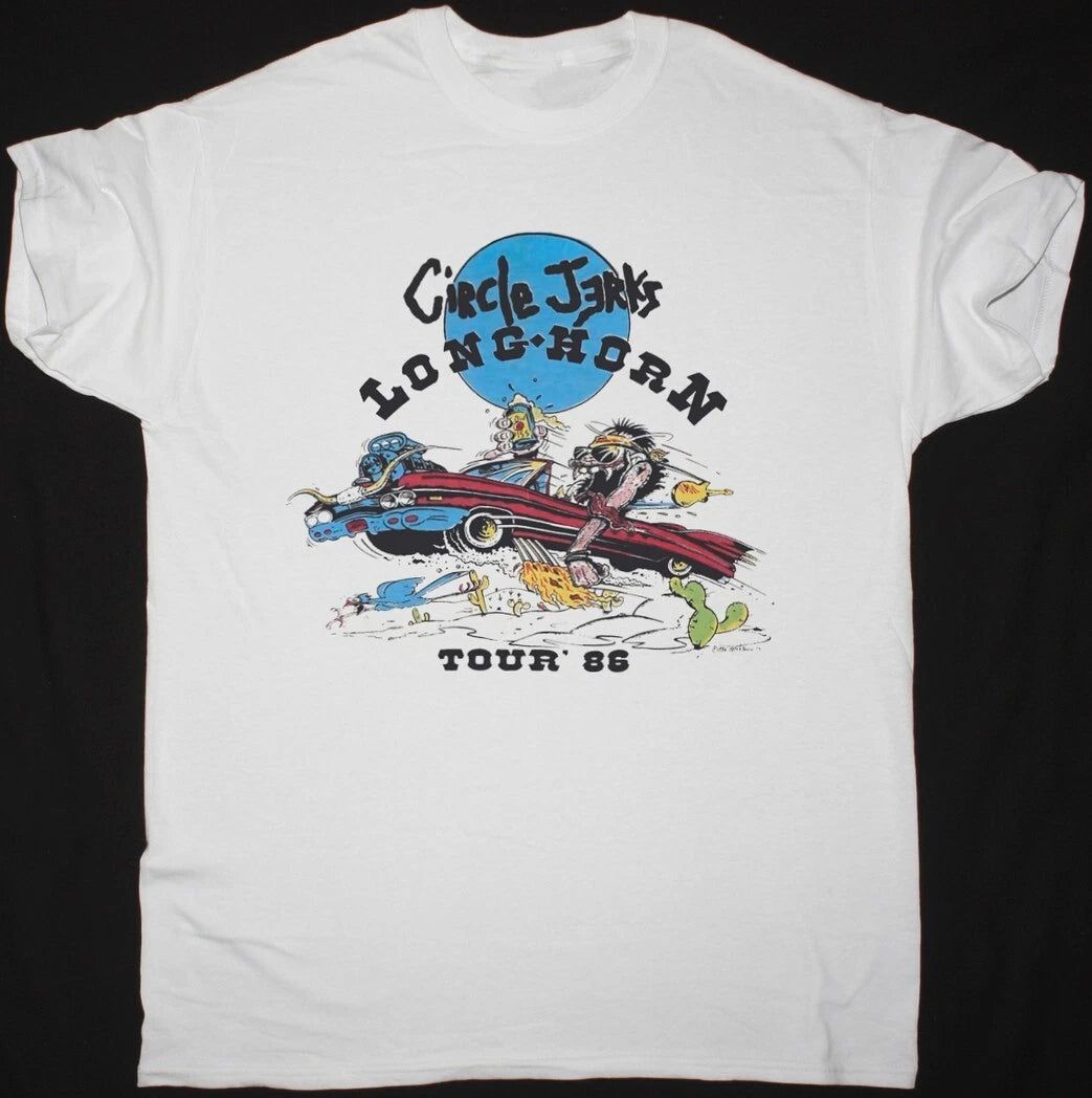 CIRCLE JERKS  LONG HORN TOUR 1986 T SHIRT