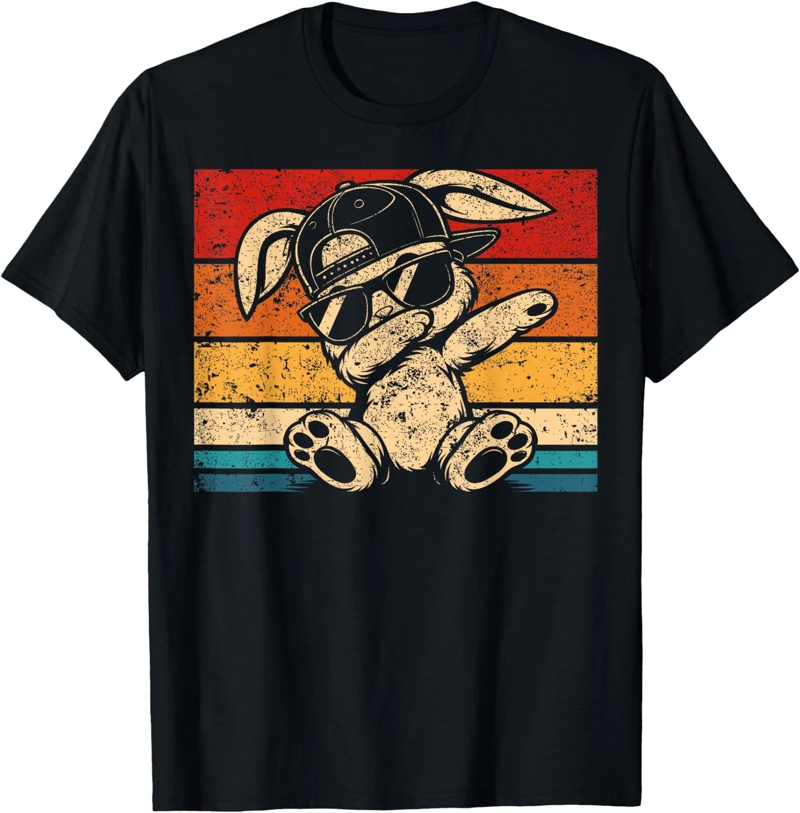 Funny Graphic Meme Dabbing Bunny for Men Women Teens T-Shirt