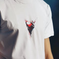 Dead Heart Unisex Tee, Red Paint Strokes Streetwear Shirt