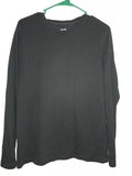 Tashi Tshirt Black Knit Crew Long Sleeve M Medium Soft Blokecore Minimalist