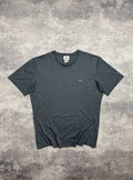 Vivienne Westwood T-Shirt Embroidered Orb Logo Luxury Designer Gray Size XL