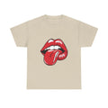 Sexy Retro PopArt Red Lips and Tounge Unisex heavy cotton Tshirt