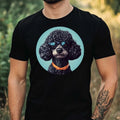 Mens Funny Poodle Print Cotton T-Shirt Size XS to 5XL