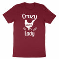 Crazy Chicken Lady Shirt Chicken Lover Tee Farm Lady T-Shirt Short Sleeve Casual
