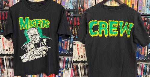1998 Misfits Road Crew Tee Tour Sleeve Print Rare Vintage Punk T-Shirt