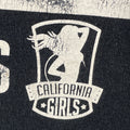 VTG Y2K California Girls USA Palms Flag T-Shirt Adults Unisex XL Black Graphics
