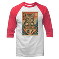 Cat Ramen Noodle Japanese Anime Manga Kawaii Cat Humorous 3/4 Sleeve Raglan