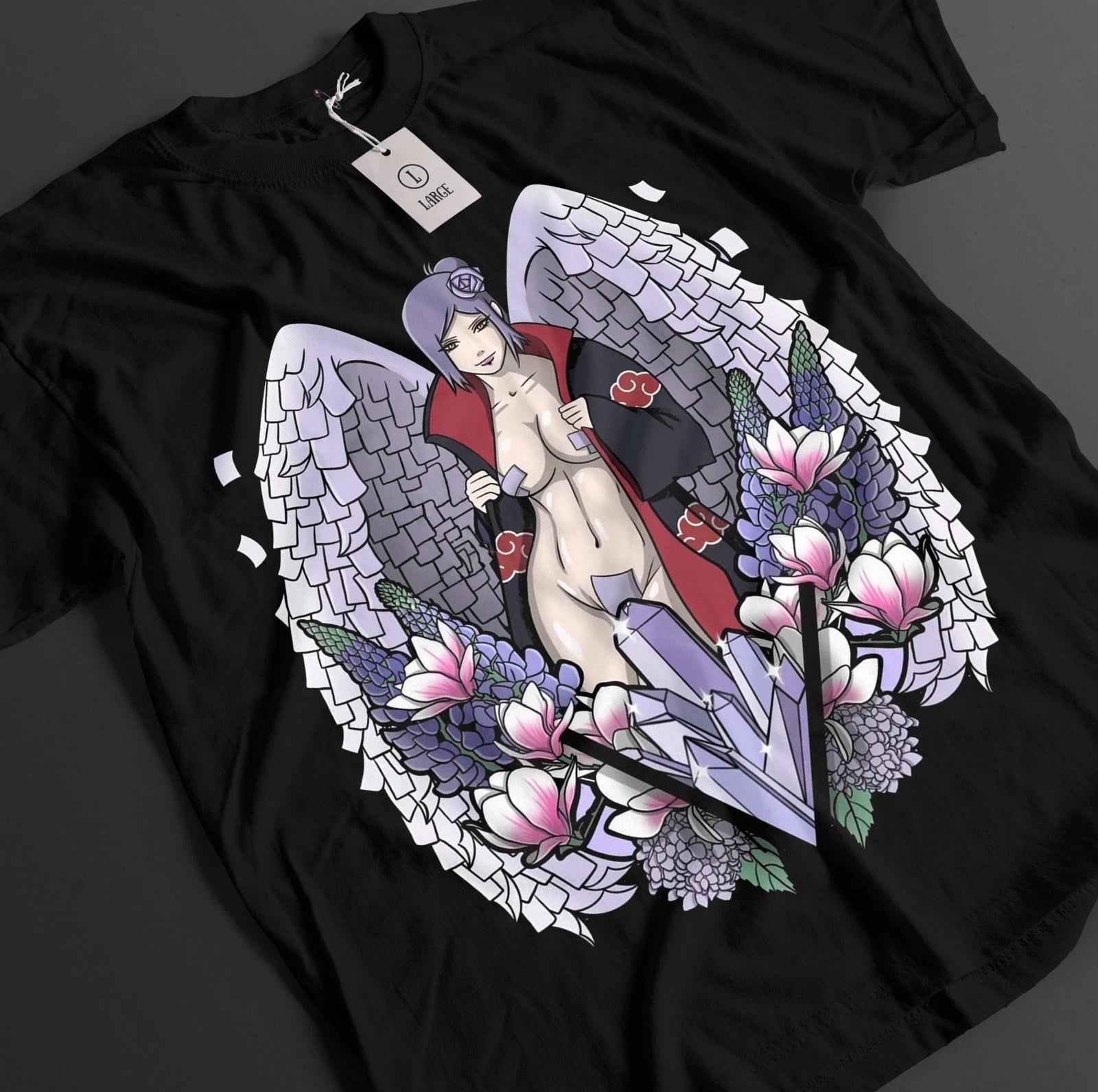 Naruto Shirt Konan T-Shirt Akatsuki Tshirt Anime Nagato Top Pain Unisex Tee