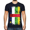 Central African Republic Flag Grunge T-Shirt Central African Republic