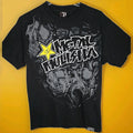 Vintage Y2K Metal Mulisha x Rockstar Energy Shirt Men’s Large Black Skull Rare