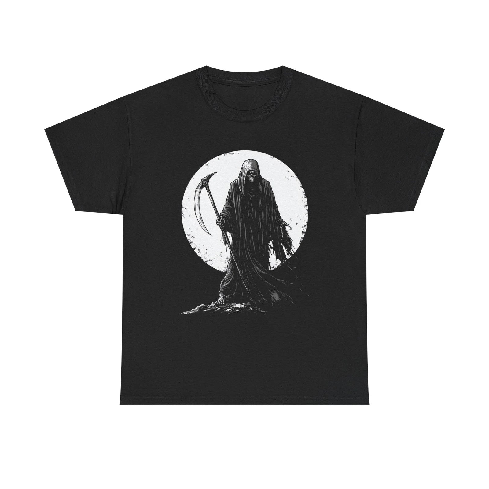 Grim Reaper Unisex Heavy Cotton Tee, Halloween Shirt, Gothic Fashion, Casual