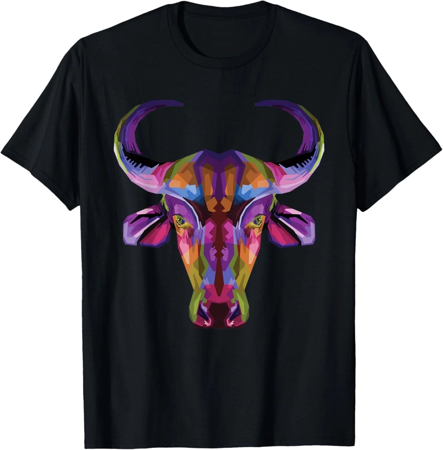 Colorful Geometric Pop Head Art for Lovers T-Shirt