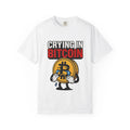 Crying in Bitcoin T-shirt | Crypto Meme Tee, Bitcoin Cartoon