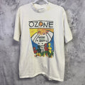 VTG 90s Andy Kane Ozone Graphic T Shirt Mens Large L White Folk Art Pop USA Tee
