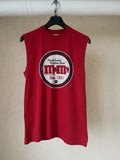 Vintage M&M’s World Graphic Sleeveless T-Shirt Red Medium Y2K Muscle Top Mint