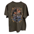2013 Daytona Beach Bike Week T-Shirt Motorcycle Flag Graphic T-Shirt L/XL