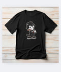 Black Felix the Cat Graphic Cotton Men's Crew Neck Short Sleeve T-Shirt
