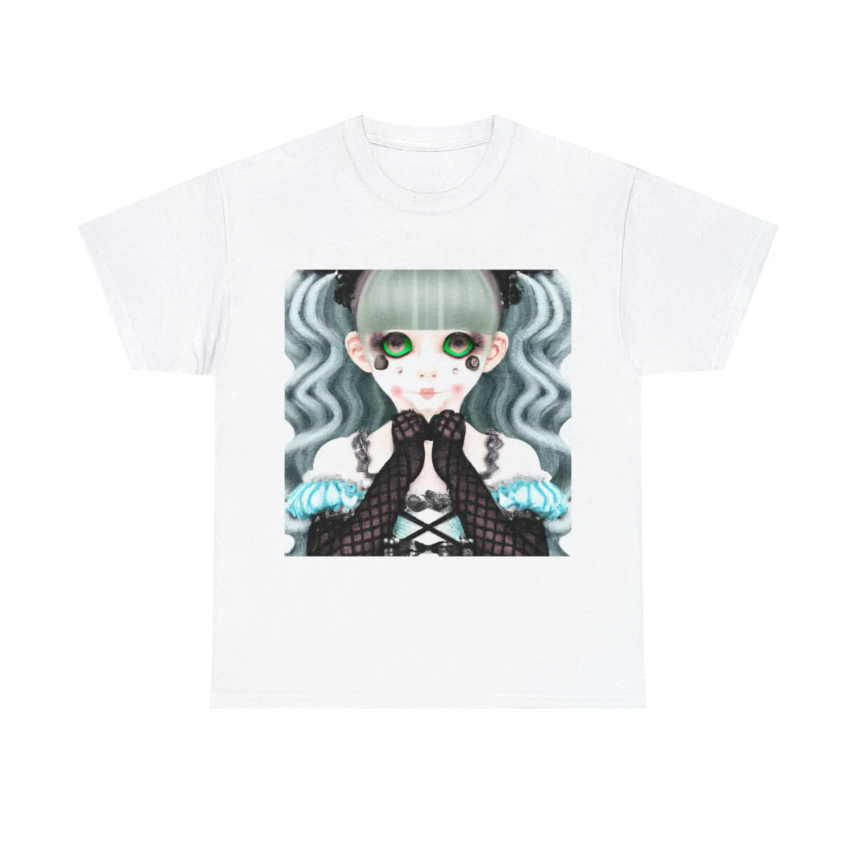 Goth T-Shirt Unisex Adult Kawaii Punk Lolita Gothic Graphic Harajuku Victorian